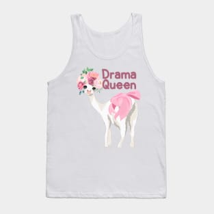 Cute Llama Lovers Design - Drama Queen Tank Top